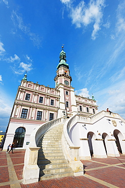 Town Hall, Rynek Wielki, Old Town Square, UNESCO World Heritage Site, Zamosc, Poland, Europe 