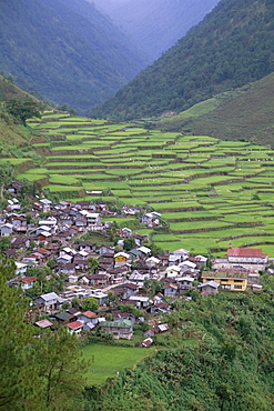 Rice terraces and village, Banaue, UNESCO World Heritage Site, Luzon, Philippines, Southeast Asia, Asia