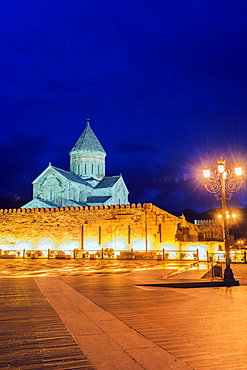 Svetitskhoveli Cathedral, 11th century, by Patriach Melkisedek, Mtskheta, historical capital, UNESCO World Heritage Site, Georgia, Caucasus, Central Asia, Asia