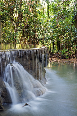 Erawan Falls, Erawan National Park, Kanchanaburi, Thailand, Southeast Asia, Asia