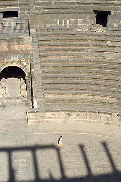 The Roman Theatre, Citadel, Bosra, UNESCO World Heritage Site, Syria, Middle East