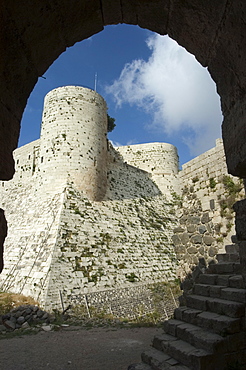 Archway in Krak des Chevaliers castle (Qala'at al-Hosn), Syria, Middle East