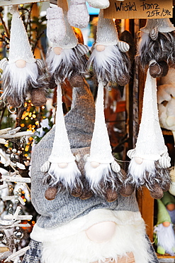 Christmas market decorations, Einsiedeln, Schwyz, Switzerland, Europe