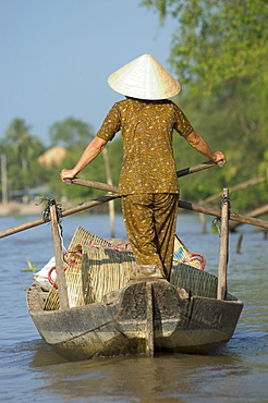 Boat on the Mekong Delta, Cantho, Southern Vietnam, Southeast Asia, Asia