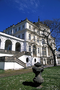 Exterior of Ploskovice Chateau, Bohemia, Czech Republic, Europe