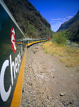 Chepe Train, Copper Canyon, Sierra Madre, Chihuahua, Mexico, Central America