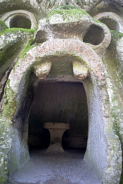 Ogni pensiero vola (Every Thought Flies), Parco dei Monstri (Garden of the Monsters), Sacro Bosco, Bomarzo Gardens, near Viterbo, Lazio, Italy, Europe