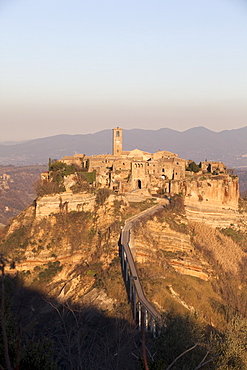 On the border between the region of Lazio and Umbria is Civita di Bagnoreggio, Italy, Europe