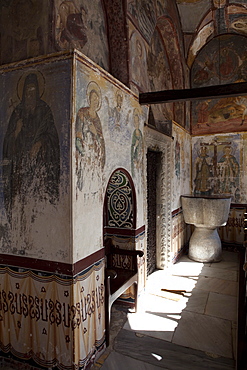 Hemitage monastery of St. John the Evangelist, UNESCO World Heritage Site, Patmos, Dodecanese, Greek Islands, Greece, Europe