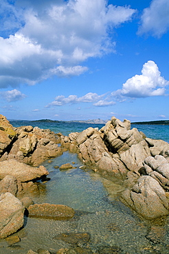 Rocks on the coast, island of Sardinia, Italy, Mediterranean, Europe