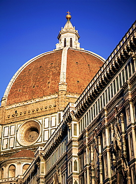 Exterior of the Christian cathedral, the Duomo, S. Maria del Fiore, Florence, UNESCO World Heritage Site, Tuscany, Italy, Europe