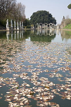 The Pool, Canopo, Hadrian's Villa, UNESCO World Heritage Site, Tivoli, near Rome, Lazio, Italy, Europe