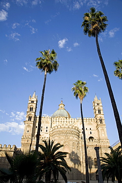 Cathedral rear entrance, Palermo, Sicily, Italy, Europe