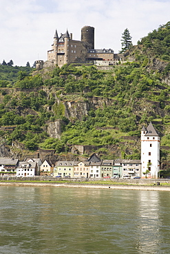 St. Goarshausen along the Rhine River, Rhineland-Palatinate, Germany, Europe