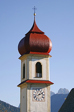 San Pietro church, Val Gardena, Dolomites, Bolzano province, Trentino-Alto Adige, Italy, Europe