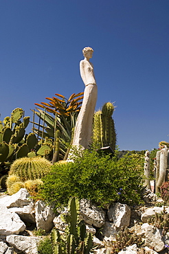 Botanic garden (Jardin Exotique), Eze village, Alpes Maritimes, Provence, Cote d'Azur, French Riviera, France, Europe