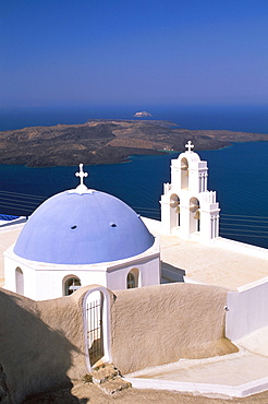 Firostefani, island of Santorini (Thira), Cyclades Islands, Aegean, Greek Islands, Greece, Europe