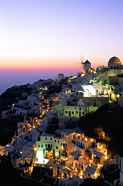 Oia (Ia), island of Santorini (Thira), Cyclades Islands,Aegean, Greek Islands, Greece, Europe