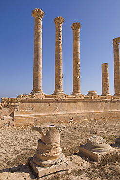 Sabratha Roman site, UNESCO World Heritage Site, Tripolitania, Libya, North Africa, Africa