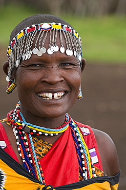 Masai woman, Masai Mara, Kenya, East Africa, Africa