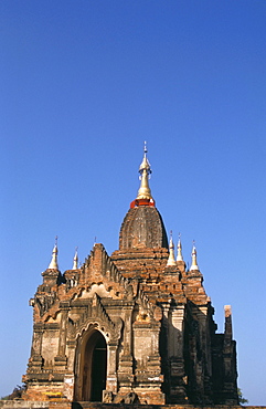 Temple, Bagan (Pagan) archaeological site, Myanmar (Burma), Asia