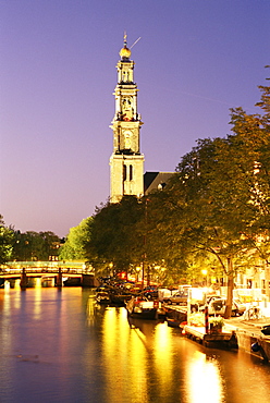 Westerkerk, Prinsengracht, Amsterdam, The Netherlands (Holland), Europe