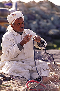 Fisherman, province of Hormozgan, southern area, Iran, Middle East