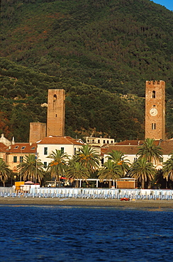 Cityscape, Noli, Liguria, Italy