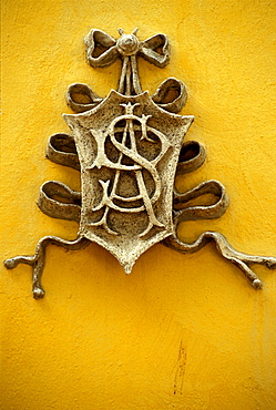 Locanda Solomeo, coat of arms, Solomeo, Umbria, Italy