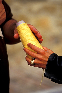 Yarn for sweater, Solomeo, Umbria, Italy