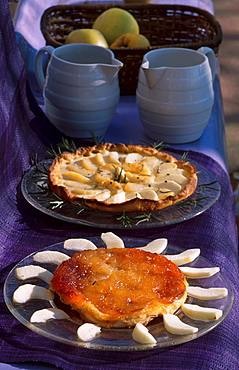 Cake with apples and rosemary, Italy