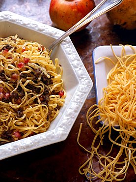 Tagliolini with hare, Italy