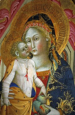 Madonna and child, Francesco di Gentile, XIV century, Piersanti museum, Matelica, Marche, Italy