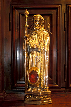 Statue in Collegiata di Sant'Orso, Aosta, Valle d'Aosta, Italy