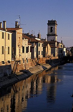 Canal of Bisatto for Porta Vecchi, Este, Veneto, Italy.