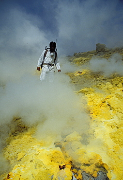 Researcher, Vulcano, Stromboli, Aeolian Islands, Sicily, Italy