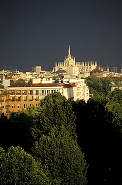Cityscape, Milan, Lombardy, Italy.