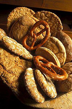 Bread, Profanter bakery, Bressanone, Trentino Alto Adige, Italy.