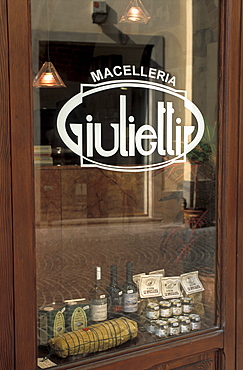 Giulietti butcher shop, Città di Castello, Umbria, Italy.