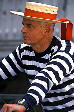 Gondolier, Venice, Venezia, Italy