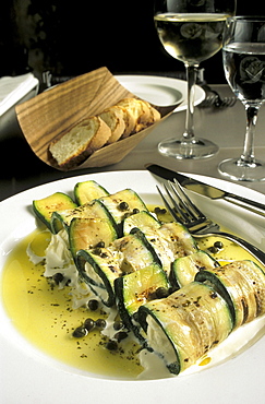 Roulade of stracciatella cheese, Avogaria restaurant, Venice, Veneto, Italy