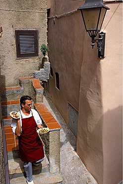 "Il Grembo" Restaurant, Enrico Lubrani chef and owner , Isola Del Giglio, Toscana, Tuscany, Italy