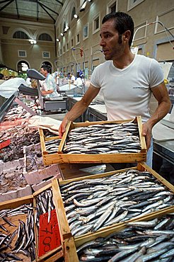 Fish market, Livorno, Tuscany, Italy