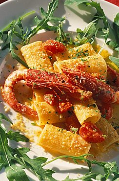 Schiaffoni pasta, "Il Tramonto" restaurant, Ponza island, Lazio, Italy 