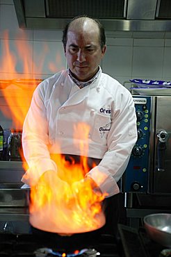 In the kitchen, "Orestorante" restaurant, Ponza island, Lazio, Italy 