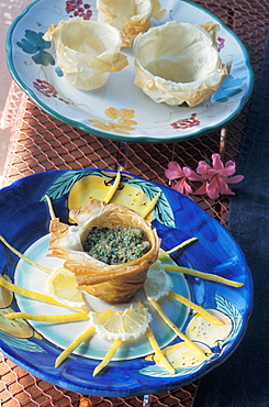 Ricciola tartare, Orestorante restaurant, Ponza island, Lazio, Italy 