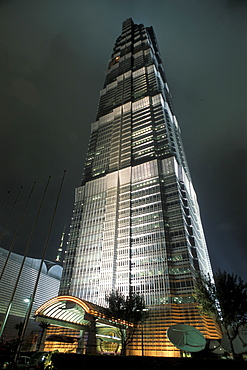 Jin Mao Tower, Pudong district, Shanghai, China, Asia