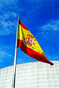 Spanish flag, Madrid, Spain, Europe