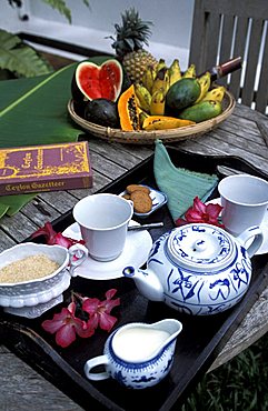 Breakfast, Sun House hotel, Galle, Sri Lanka, Asia