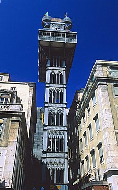 Elevador de Santa Justa, Lisbona, Portugal, Europe